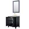 Custom image for Dark Blue with Brushed Gold Trim / Giotto Quartz / 24