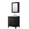 Custom image for Dark Espresso with Polished Chrome Trim / Giotto Quartz / Medicine Cabinet