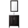Custom image for Dark Espresso with Polished Chrome Trim / White Quartz / 24