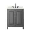 Custom image for Dark Gray with Matte Black Trim / Giotto Quartz / No Mirror