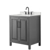 Custom image for Dark Gray with Matte Black Trim / Giotto Quartz / No Mirror