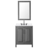 Custom image for Dark Gray with Matte Black Trim / White Quartz / 24