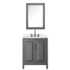 Custom image for Dark Gray with Matte Black Trim / White Quartz / Medicine Cabinet