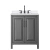 Custom image for Dark Gray with Matte Black Trim / White Quartz / No Mirror