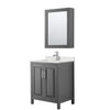 Custom image for Dark Gray with Polished Chrome Trim / Giotto Quartz / Medicine Cabinet