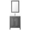 Custom image for Dark Gray with Polished Chrome Trim / White Quartz / 24