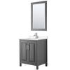 Custom image for Dark Gray with Polished Chrome Trim / White Quartz / 24