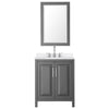 Custom image for Dark Gray with Polished Chrome Trim / White Quartz / 24