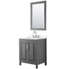 Custom image for Dark Gray with Polished Chrome Trim / White Quartz / 24