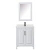 Custom image for White with Matte Black Trim / Giotto Quartz / Medicine Cabinet