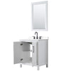 Custom image for White with Matte Black Trim / White Cultured Marble / 24
