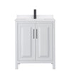 Custom image for White with Matte Black Trim / White Quartz / No Mirror
