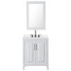 Custom image for White with Matte Black Trim / White Quartz / 24