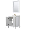 Custom image for White with Brushed Gold Trim / Giotto Quartz / 24