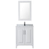 Custom image for White with Polished Chrome Trim / White Carrara Marble / 24