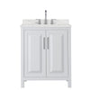 Custom image for White with Polished Chrome Trim / Giotto Quartz / No Mirror