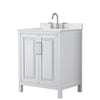 Custom image for White with Polished Chrome Trim / Giotto Quartz / No Mirror