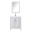 Custom image for White with Polished Chrome Trim / White Cultured Marble / Medicine Cabinet