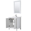 Custom image for White with Polished Chrome Trim / White Quartz / 24