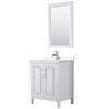 Custom image for White with Polished Chrome Trim / White Quartz / 24