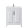 Custom image for White with Polished Chrome Trim / White Quartz / No Mirror