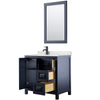 Custom image for Dark Blue with Matte Black Trim / Giotto Quartz / 24