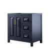 Custom image for Dark Blue with Brushed Gold Trim / No Mirror