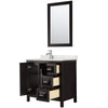 Custom image for Dark Espresso with Polished Chrome Trim / Giotto Quartz / 24
