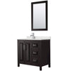 Custom image for Dark Espresso with Polished Chrome Trim / Giotto Quartz / 24