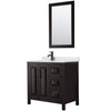 Custom image for Dark Espresso with Matte Black Trim / Giotto Quartz / 24