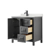 Custom image for Dark Gray with Matte Black Trim / Giotto Quartz / No Mirror