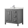 Custom image for Dark Gray with Polished Chrome Trim / Giotto Quartz / No Mirror