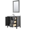 Custom image for Dark Gray with Polished Chrome Trim / White Cultured Marble / 24