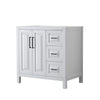 Custom image for White with Matte Black Trim / No Mirror