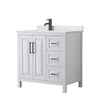 Custom image for White with Matte Black Trim / Giotto Quartz / No Mirror