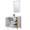 Custom image for White with Matte Black Trim / White Cultured Marble / 24