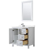 Custom image for White with Polished Chrome Trim / Carrara Cultured Marble / 24