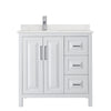 Custom image for White with Polished Chrome Trim / Giotto Quartz / No Mirror
