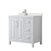 Custom image for White with Polished Chrome Trim / Giotto Quartz / No Mirror