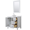 Custom image for White with Polished Chrome Trim / White Cultured Marble / 24