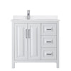 Custom image for White with Polished Chrome Trim / White Quartz / No Mirror