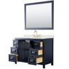 Custom image for Dark Blue with Brushed Gold Trim / Giotto Quartz / 46