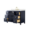 Custom image for Dark Blue with Brushed Gold Trim / Giotto Quartz / No Mirror
