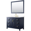 Custom image for Dark Blue with Brushed Gold Trim / White Quartz / 46