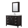 Custom image for Dark Espresso with Polished Chrome Trim / Giotto Quartz / Medicine Cabinet