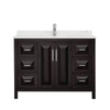 Custom image for Dark Espresso with Polished Chrome Trim / Giotto Quartz / No Mirror