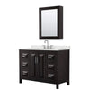 Custom image for Dark Espresso with Polished Chrome Trim / Giotto Quartz / Medicine Cabinet