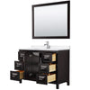 Custom image for Dark Espresso with Polished Chrome Trim / White Quartz / 46