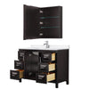 Custom image for Dark Espresso with Polished Chrome Trim / White Quartz / Medicine Cabinet