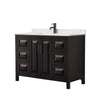 Custom image for Dark Espresso with Matte Black Trim / Giotto Quartz / No Mirror